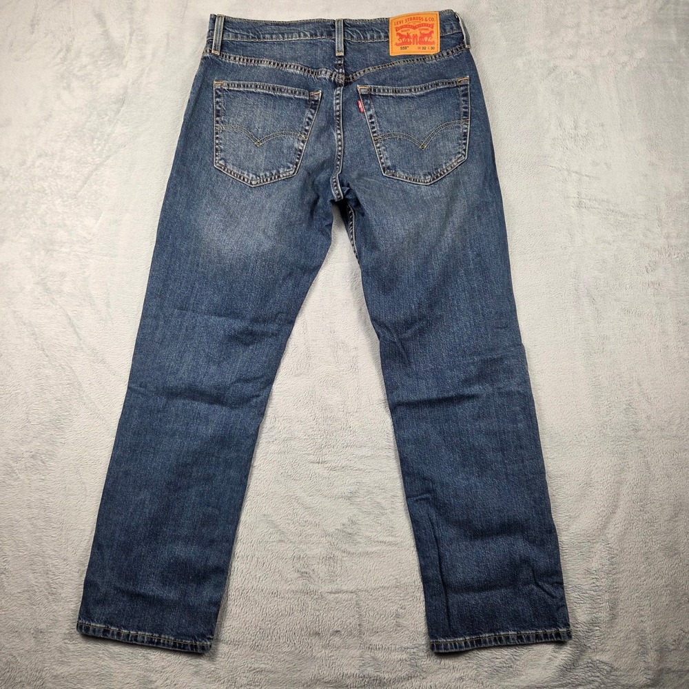 Levi's 559 Relaxed Straight Jeans Mens 32x30 Blue Excellent Denim Pants - Picture 2 of 8